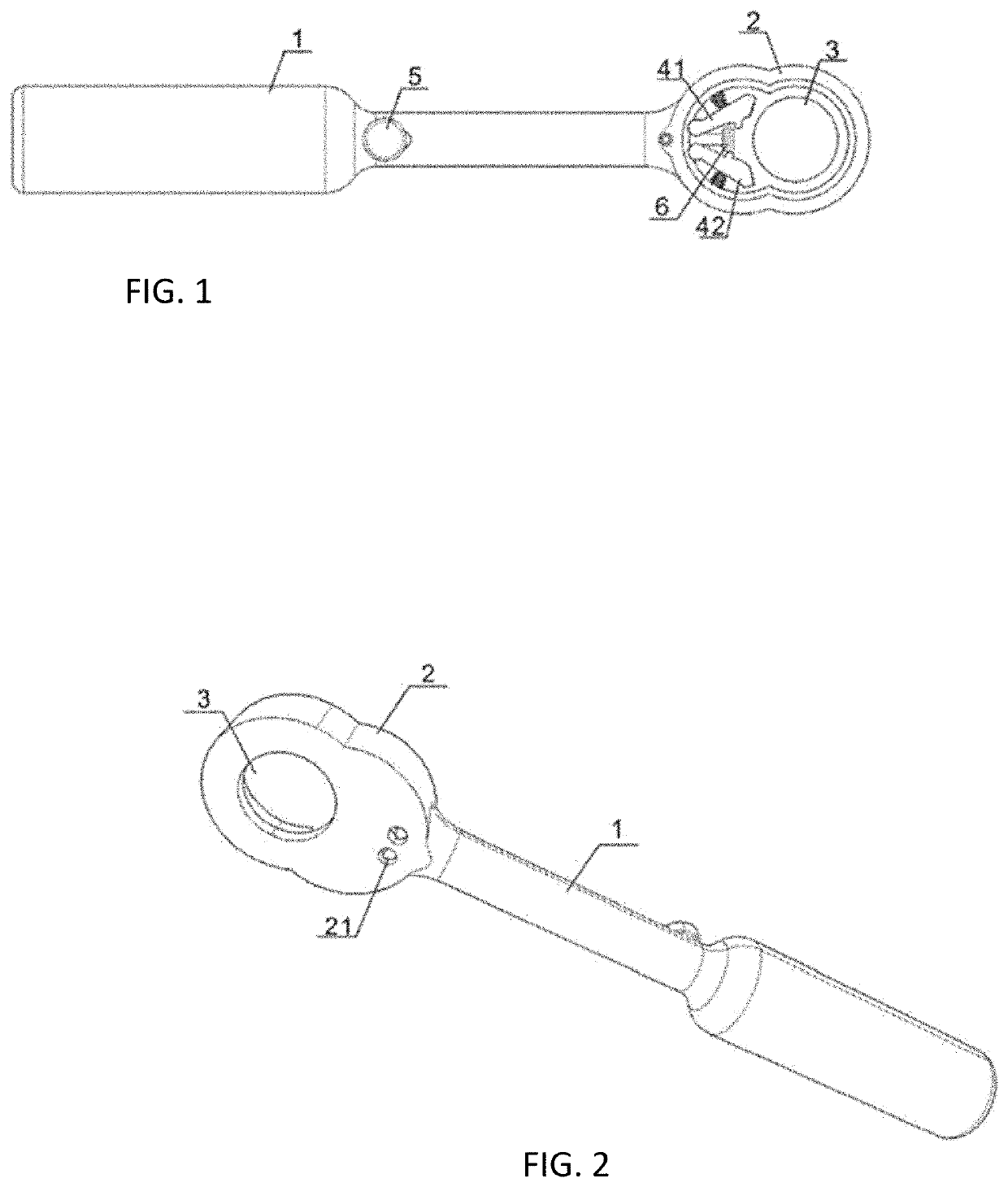 Rapid ratchet wrench capable of being used in one hand