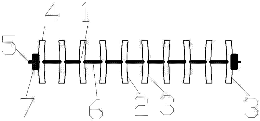 Bamboo excrement-leakage board structure