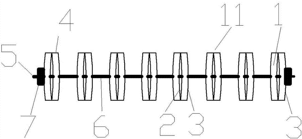 Bamboo excrement-leakage board structure