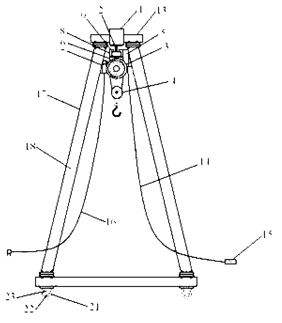 Novel sliding-type gantry crane and use thereof