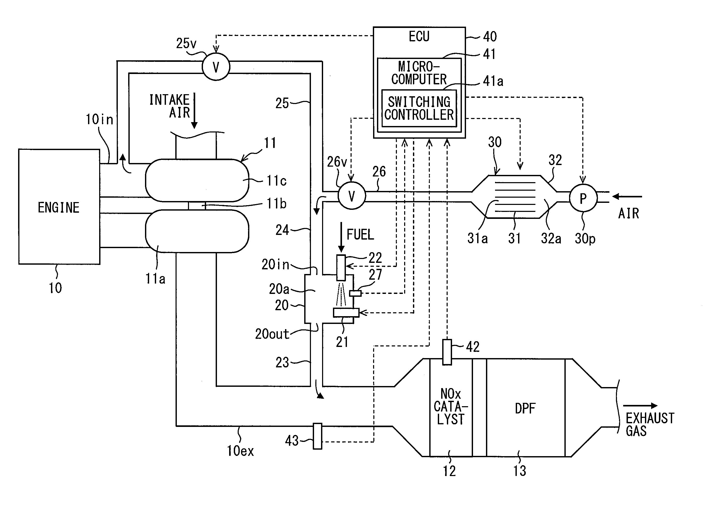 Reducing agent supplying device