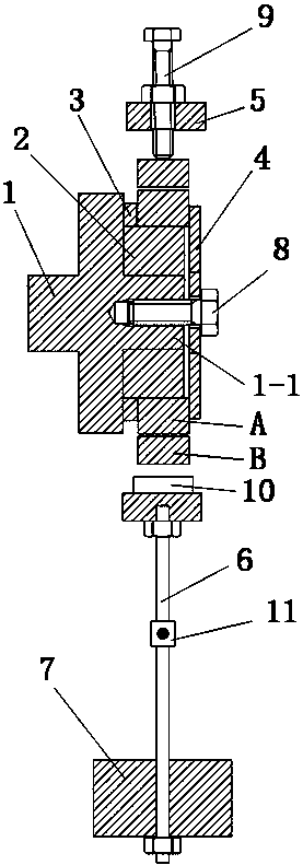 Device for measuring friction moment of rotating pair