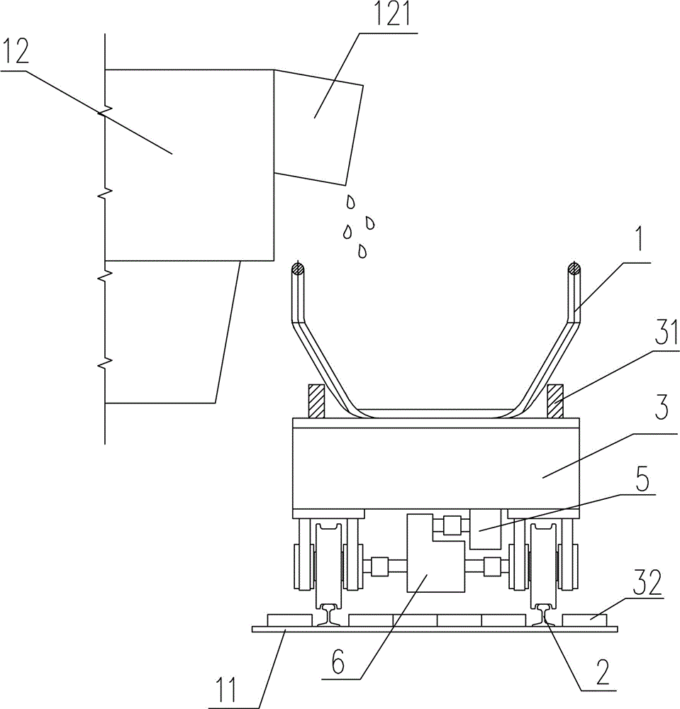 Collection device for overflow steel slag for continuous casting tundish