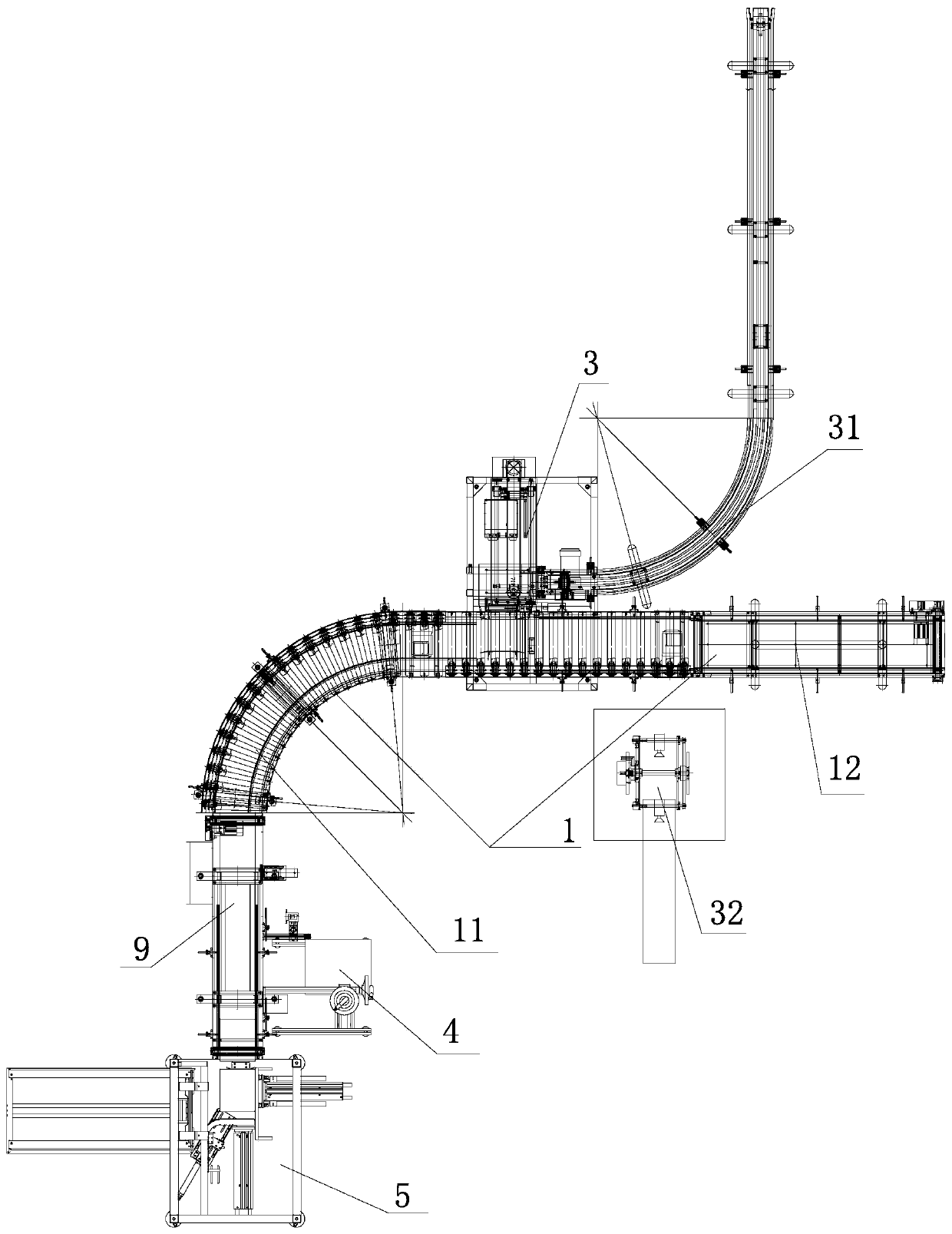 Device for automatically loading gas collection cards into aluminum foil bags