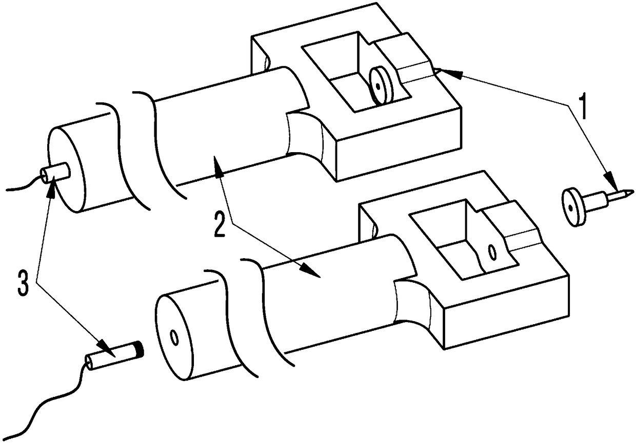 Sighting device for light-gas gun simulating hard object damage