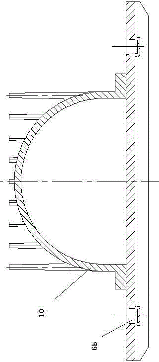 Positioning structure and positioning method for casting castings