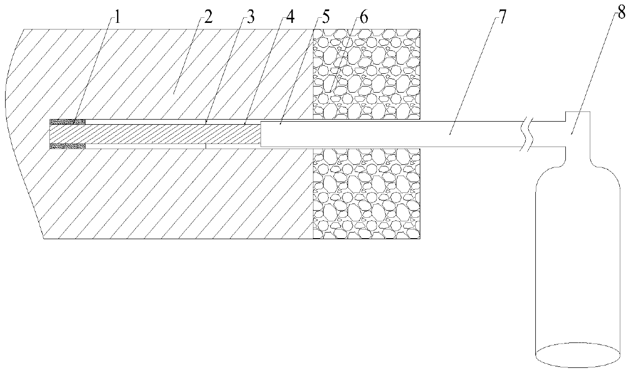 Grouting stopping sealing and blocking device and grouting anchor cable hole sealing grouting stopping method