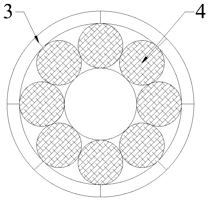 Grouting stopping sealing and blocking device and grouting anchor cable hole sealing grouting stopping method