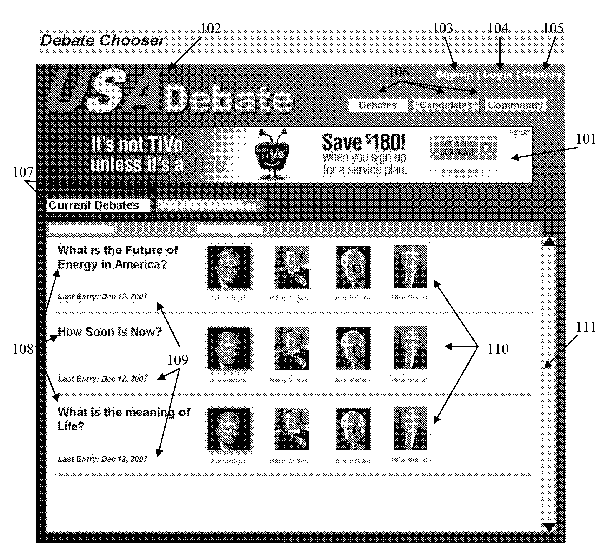 System and method for conducting on-line discussions.