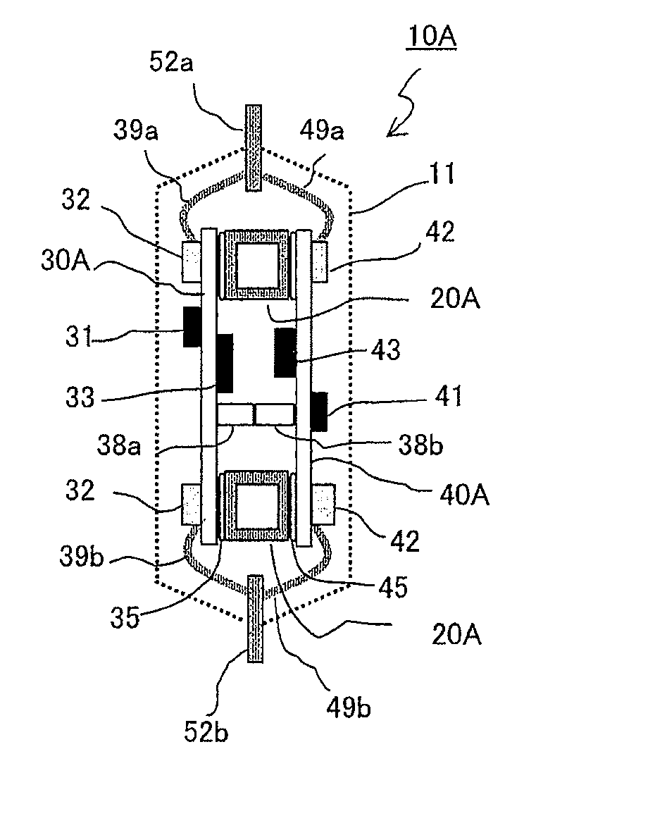 Resin-sealed electronic control device and method of fabricating the same