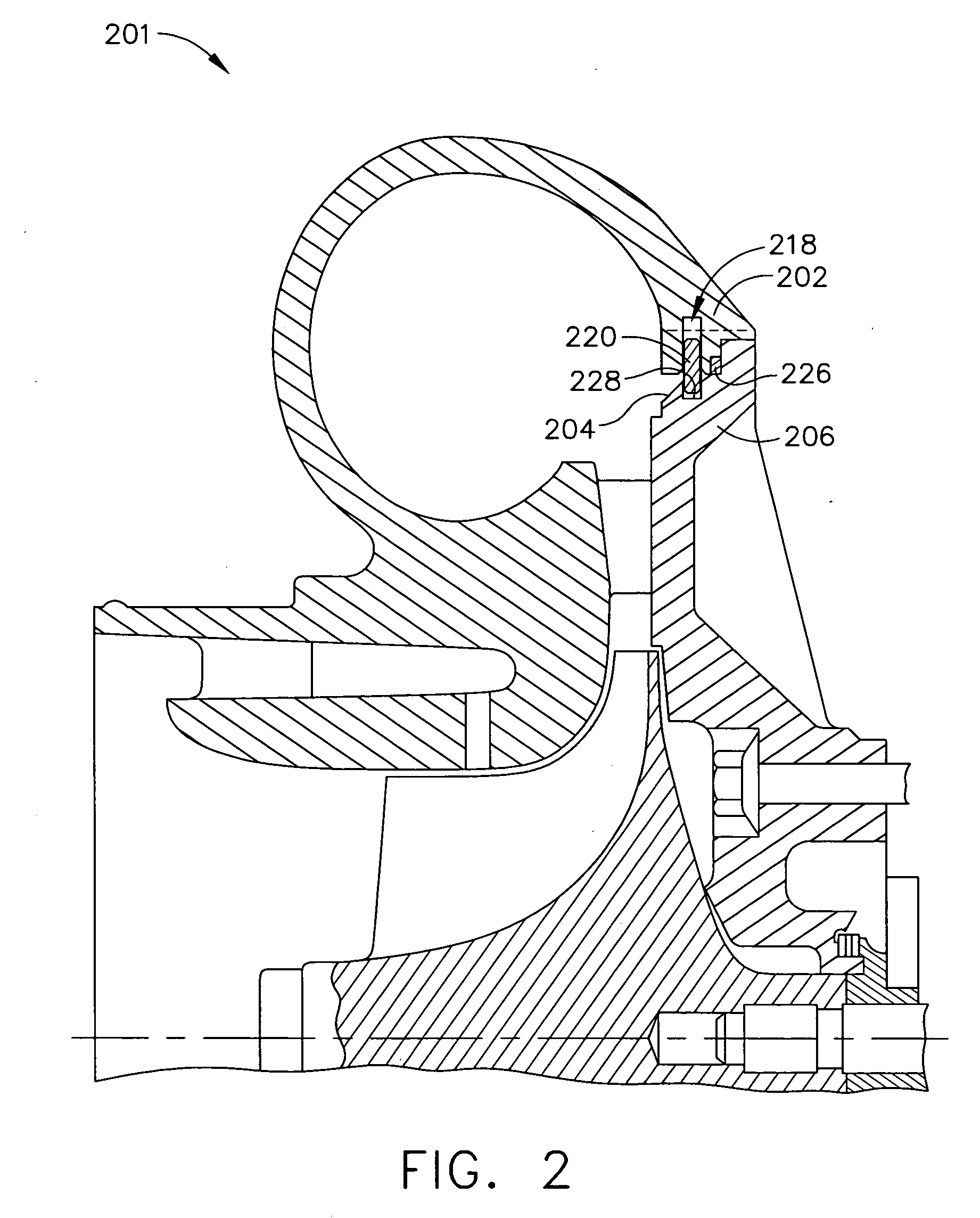 Compressor stage assembly lock