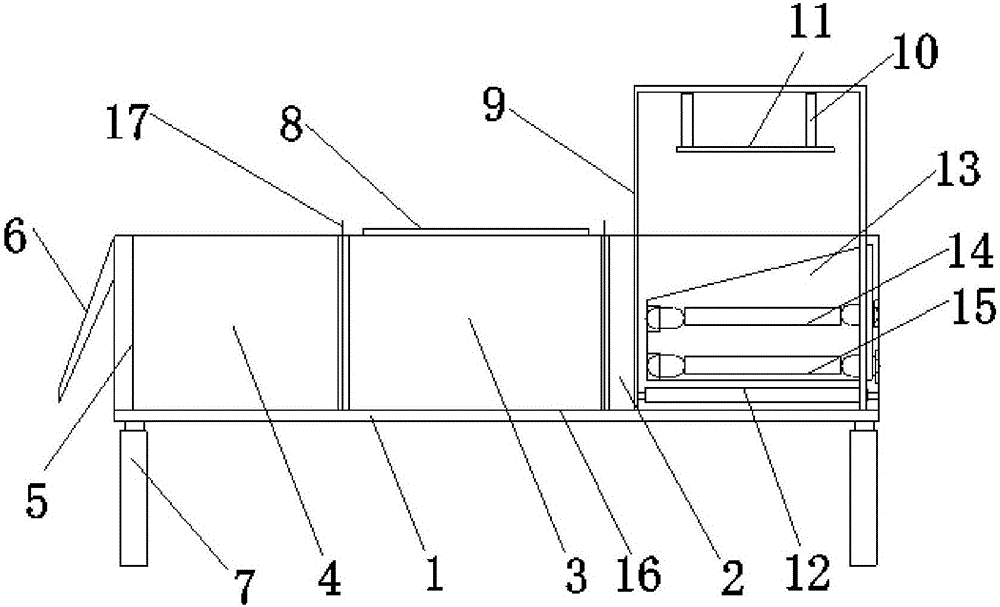 Vertical fixed-point garbage compressor