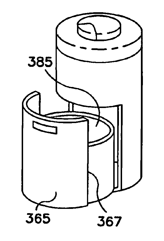 Waste disposal device including a hamper accessible through a movable door