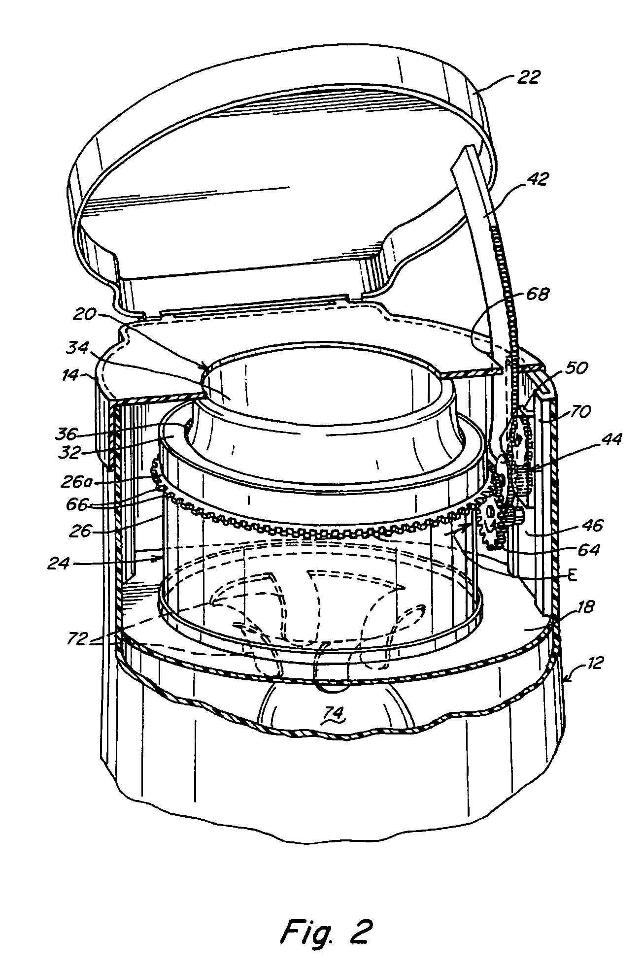 Waste disposal device including a hamper accessible through a movable door