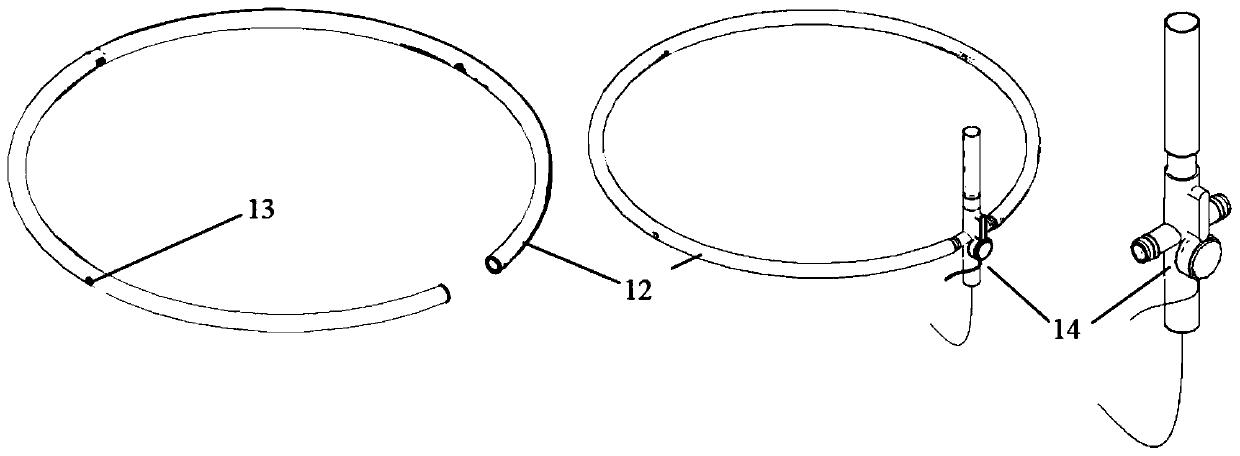 Pressure controllable cast-in-situ bored pile end and pile side intelligent post-grouting device and method