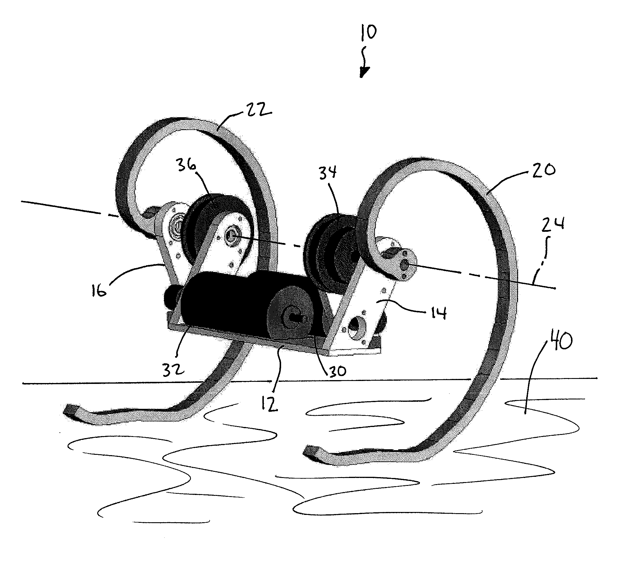 Statically stable biped robotic mechanism and method of actuating