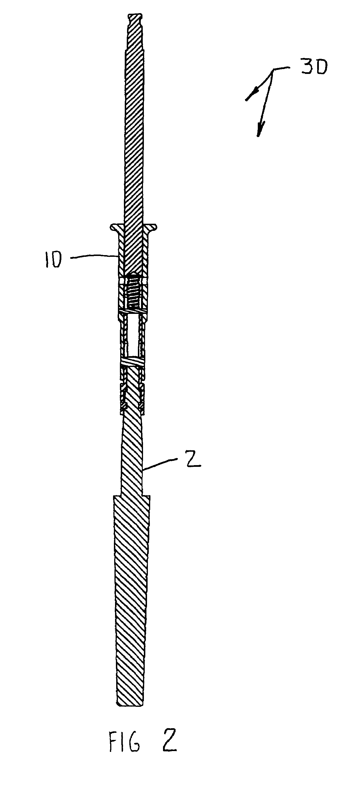 Modular tapered reamer for bone preparation and associated method