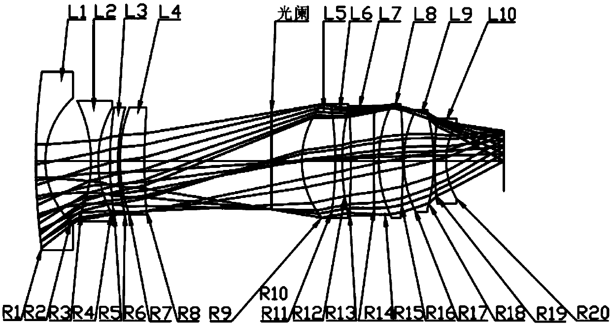 Large-aperture glass-plastic hybrid zoom lens