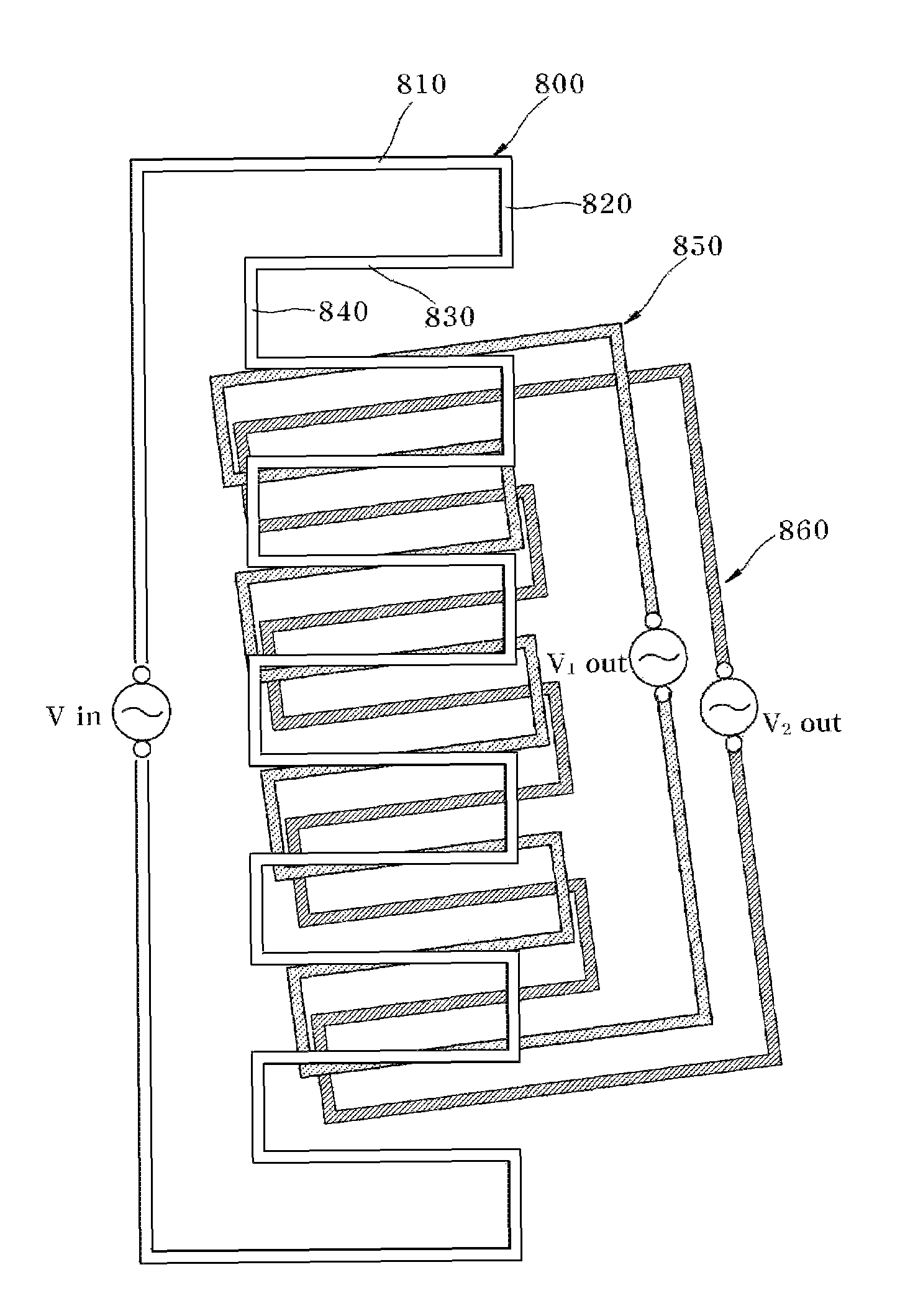 Load measuring transducer using induced voltage for overcoming eccentric errors and load measuring system using the same