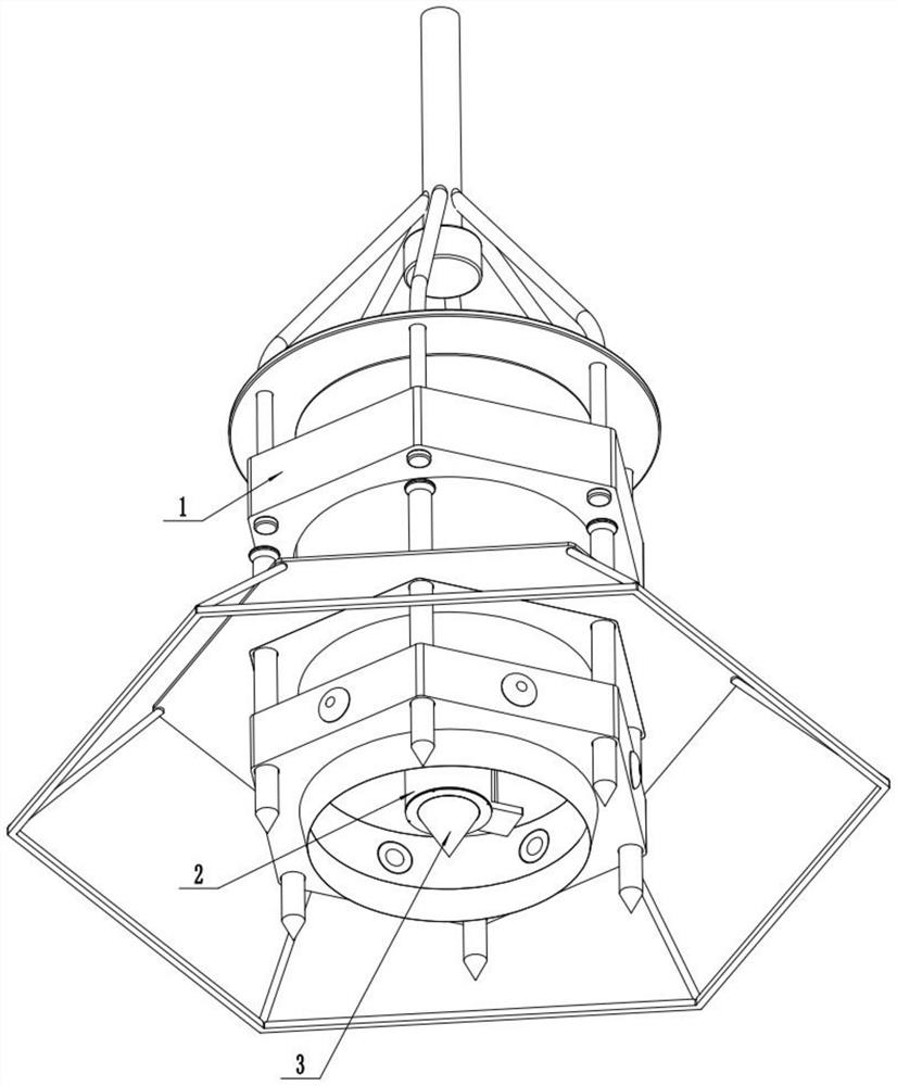 Seabed float sludge detecting and sampling device and sampling method thereof