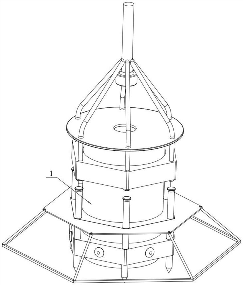 Seabed float sludge detecting and sampling device and sampling method thereof