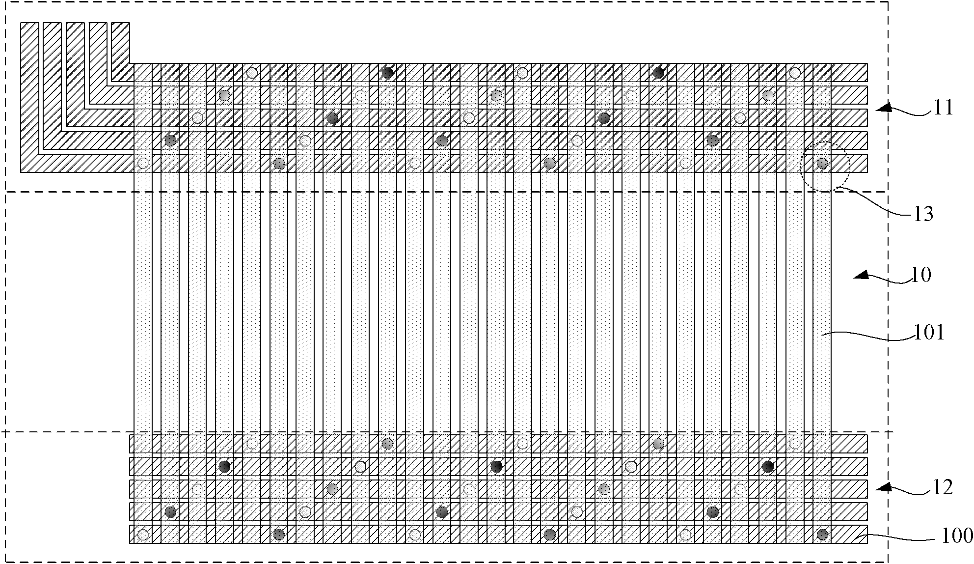 Naked eye three-dimensional (3D) grating structure