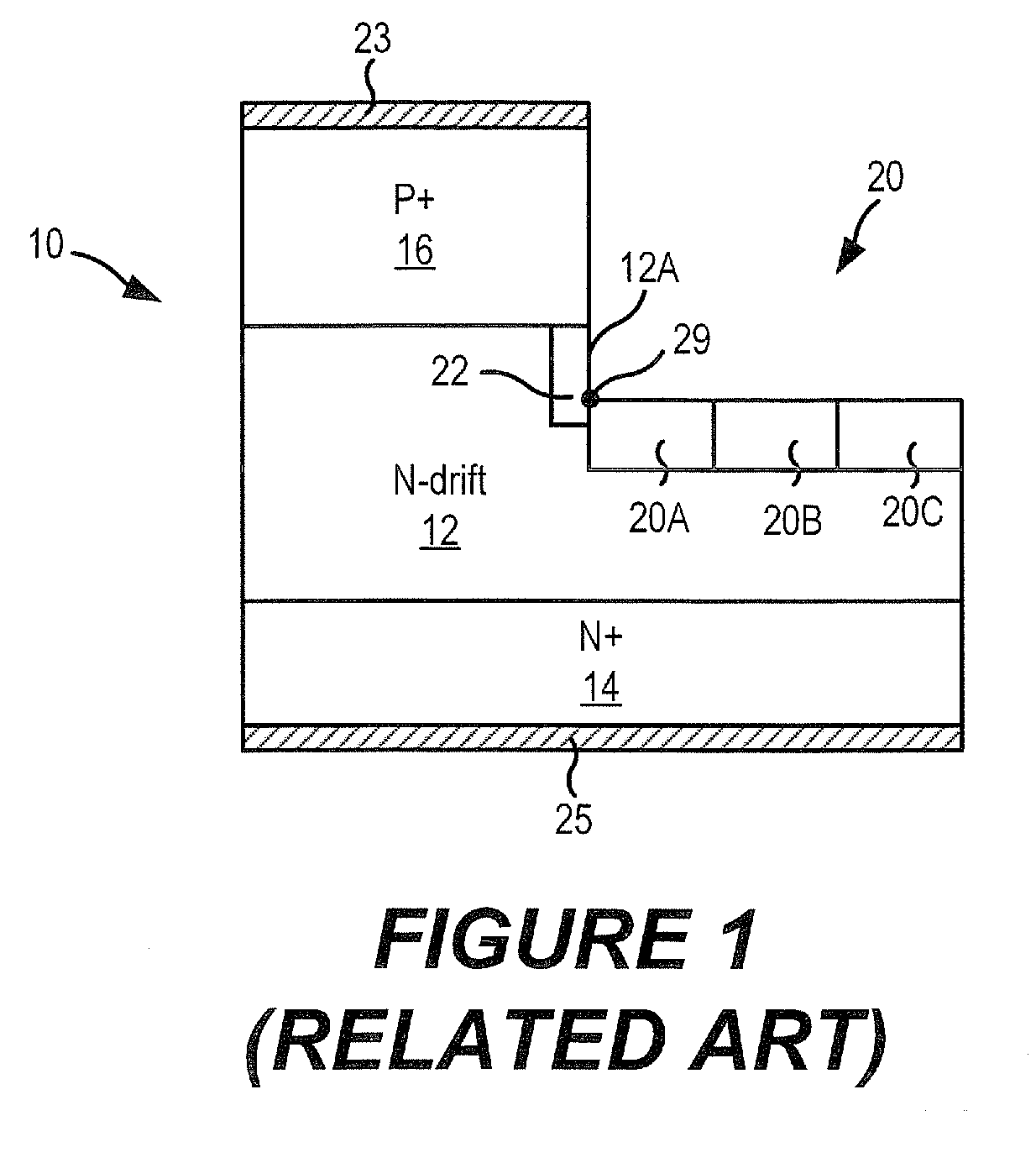 Power semiconductor devices with mesa structures and buffer layers including mesa steps