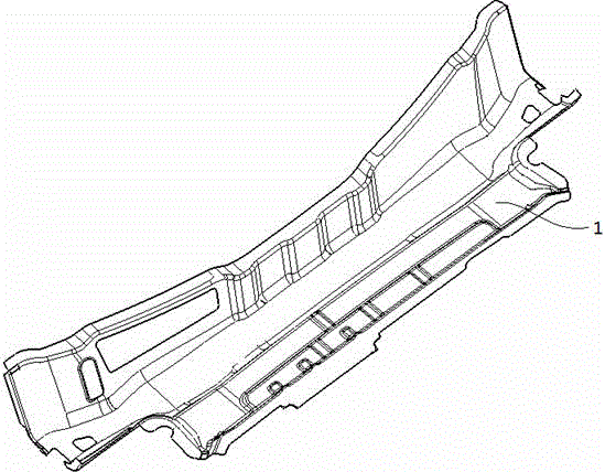 Structure for improving gutter channel modality and lateral rigidity of shock absorber support