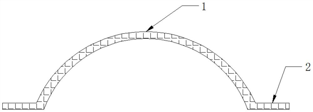 Semi-circle type low-temperature novel expansion joint