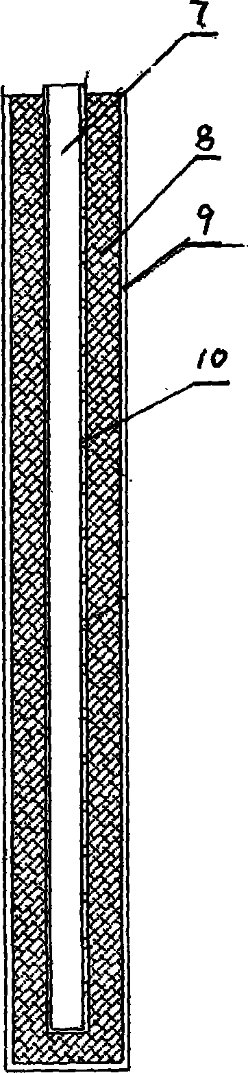 Casting method of heat-resistant steel slime blind-tube and mold thereof