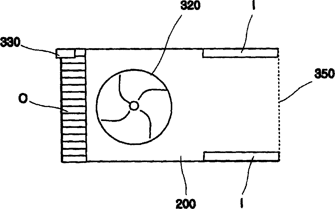 Cooling system of portable equipment