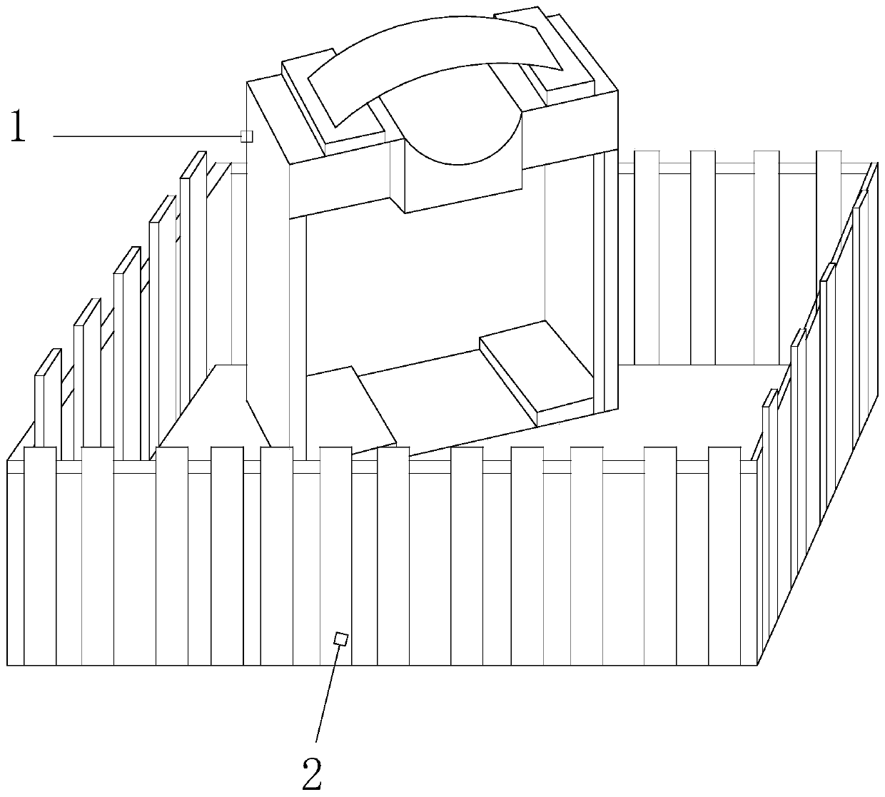 Cattle injection device capable of adjusting emotions and restricting activities for Mongolian cattle