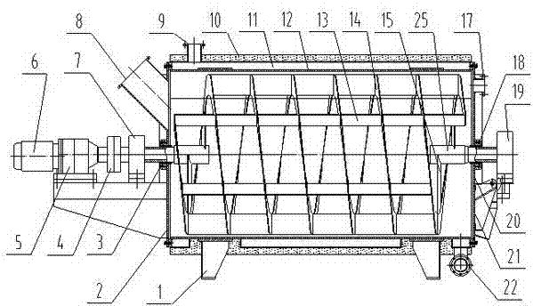 Horizontal aerobic fermentation reactor and aerobic fermentation reaction method