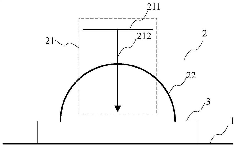 Touch display screen with physical keys, and control method thereof