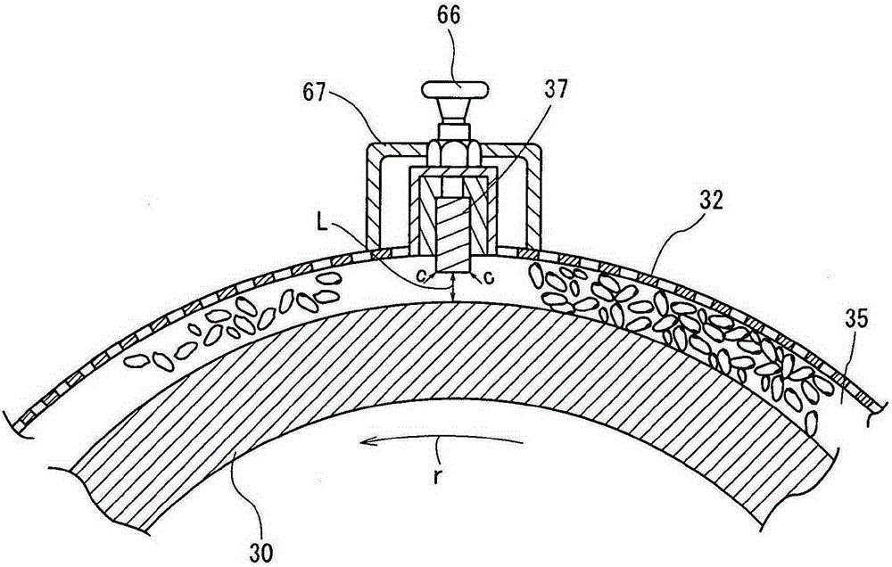 Refining method and device for low-grade brown rice