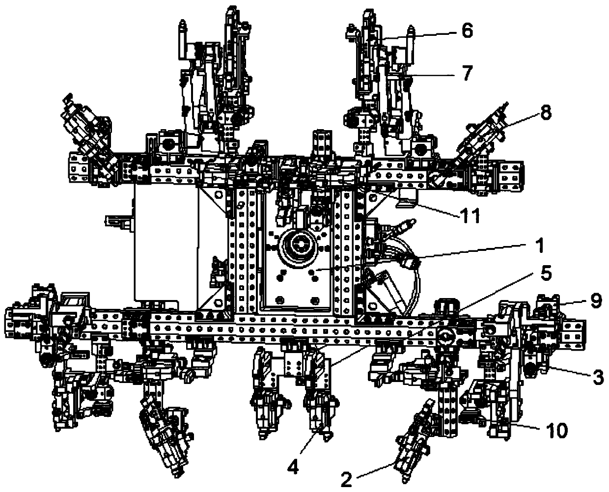 High-performance automobile hood transferring gripper structure