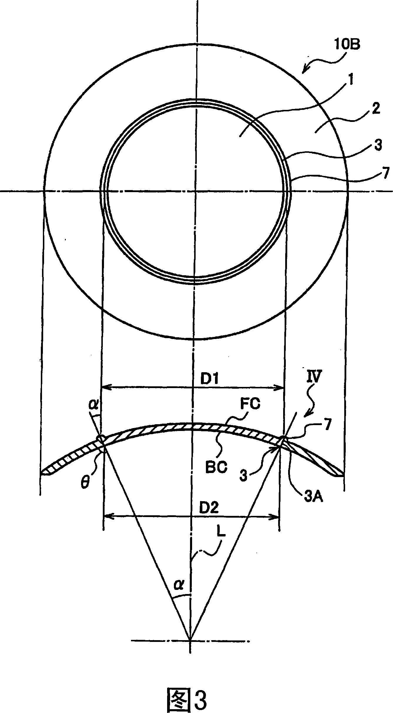 Composite contact lens and production method for lens material