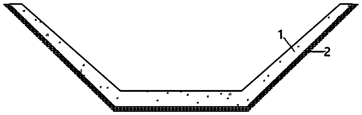 Self-compaction rubber concrete canal lining and preparation method therefor