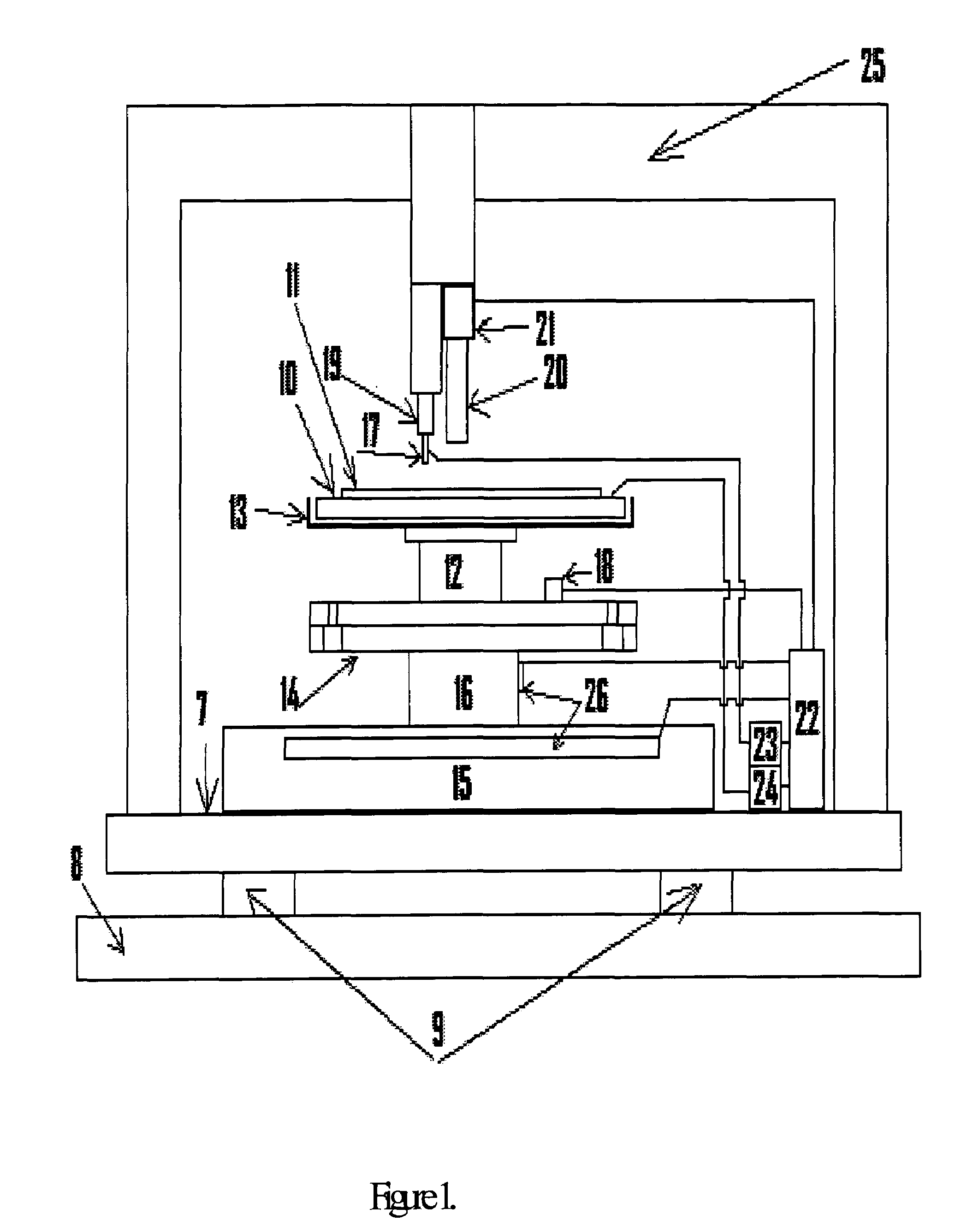 Apparatus for measuring of thin dielectric layer properties on semiconductor wafers with contact self aligning electrodes