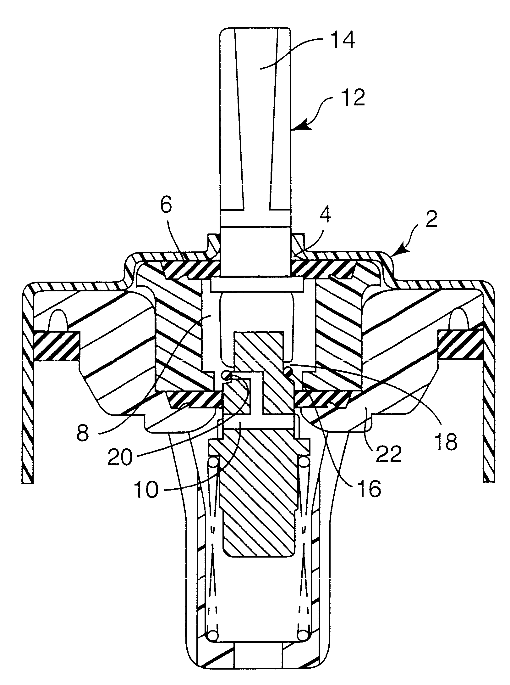 Metered dose dispensing aerosol valve