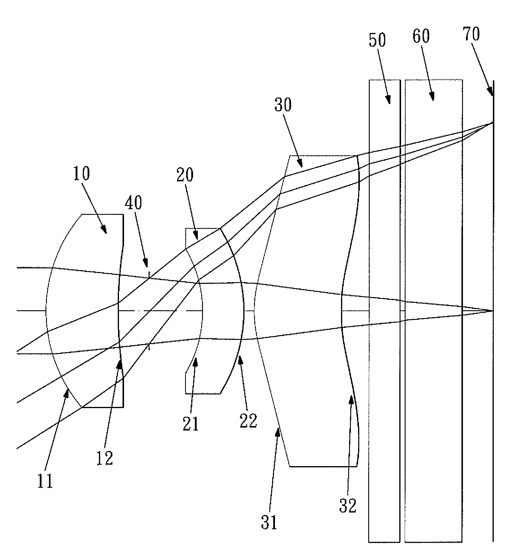 Optical Lens System for Taking Image