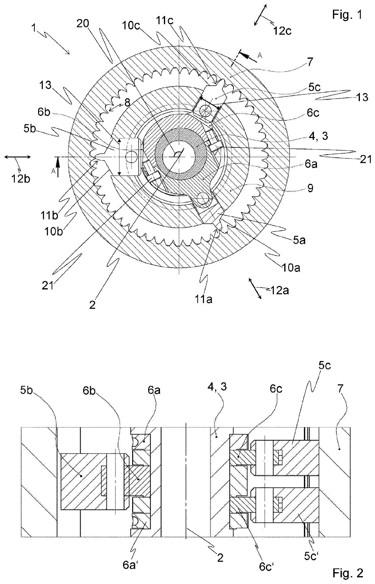 Coaxial gear set