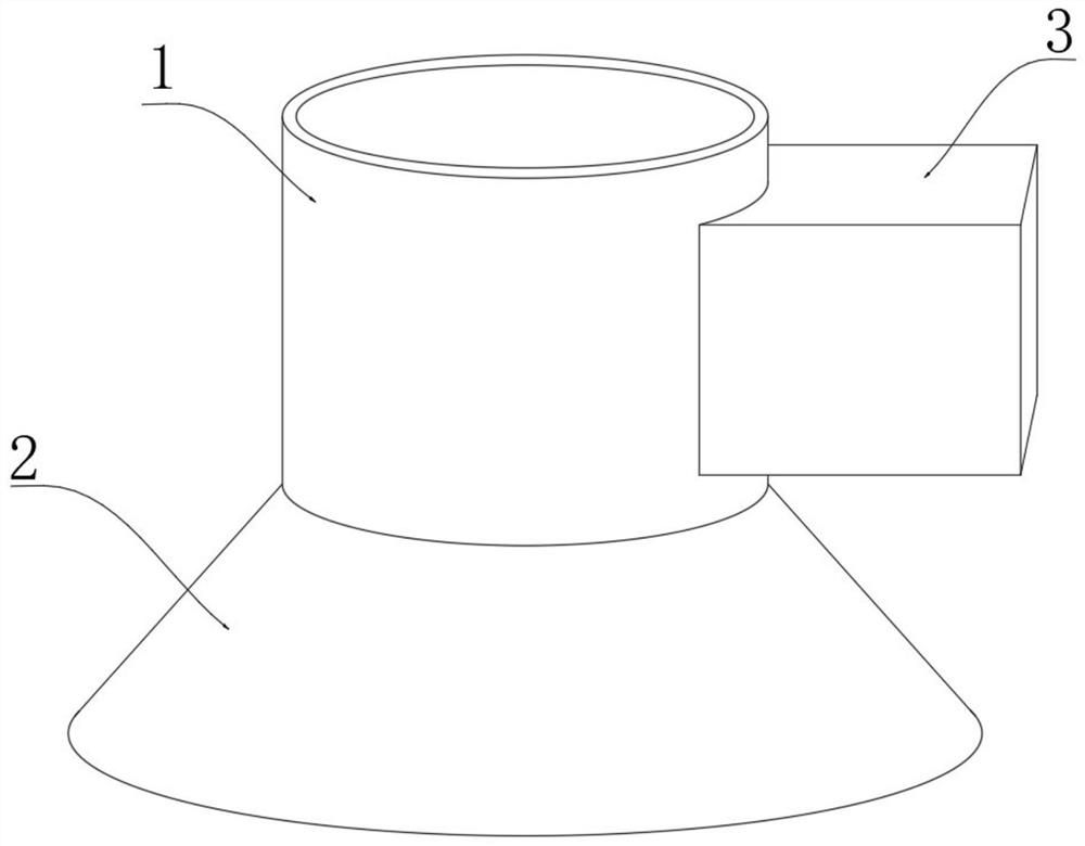 Efficient waste tire pyrolysis waste gas collecting device and collecting method thereof