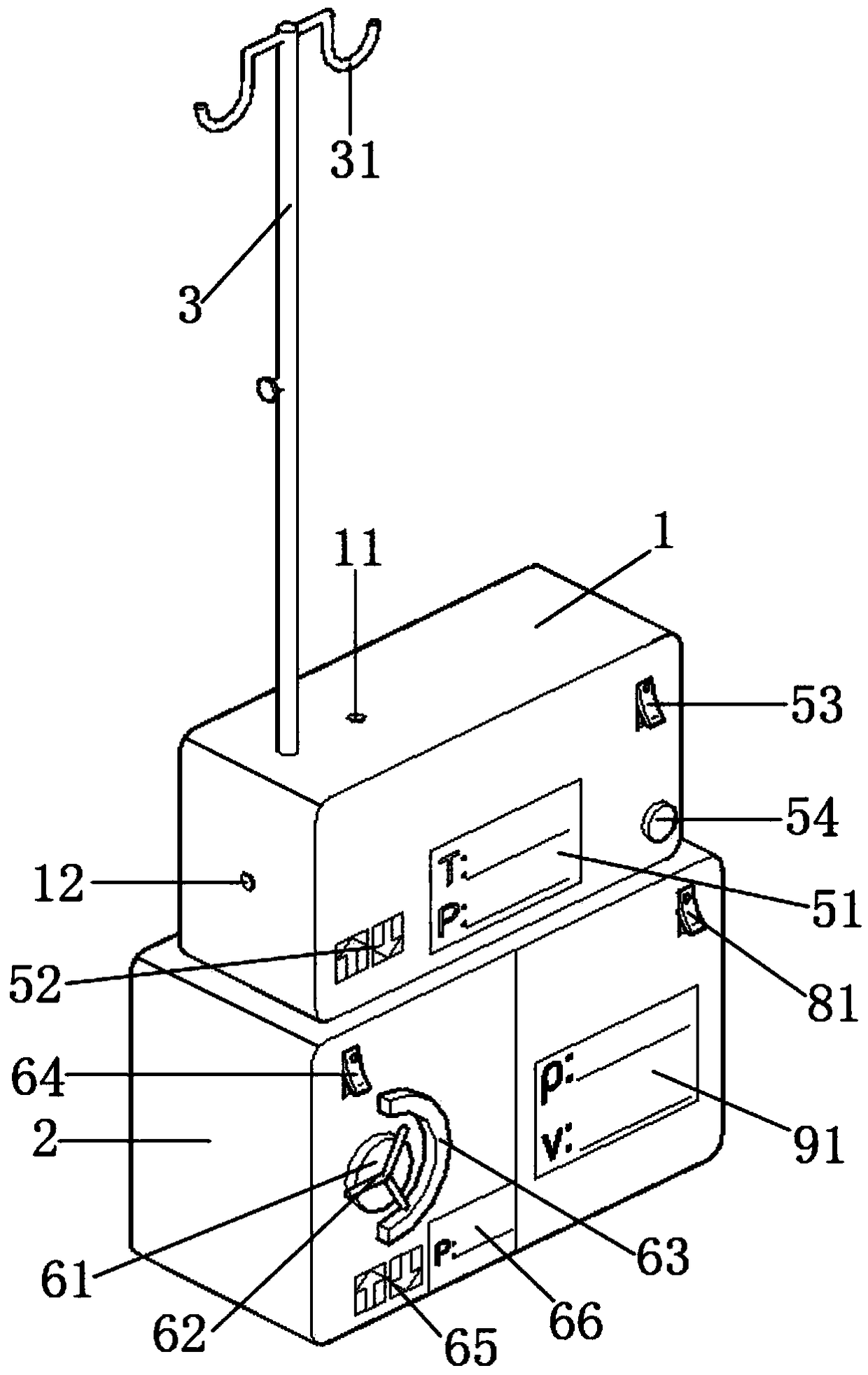 Heatable bladder irrigation device with constant pressure perfusion