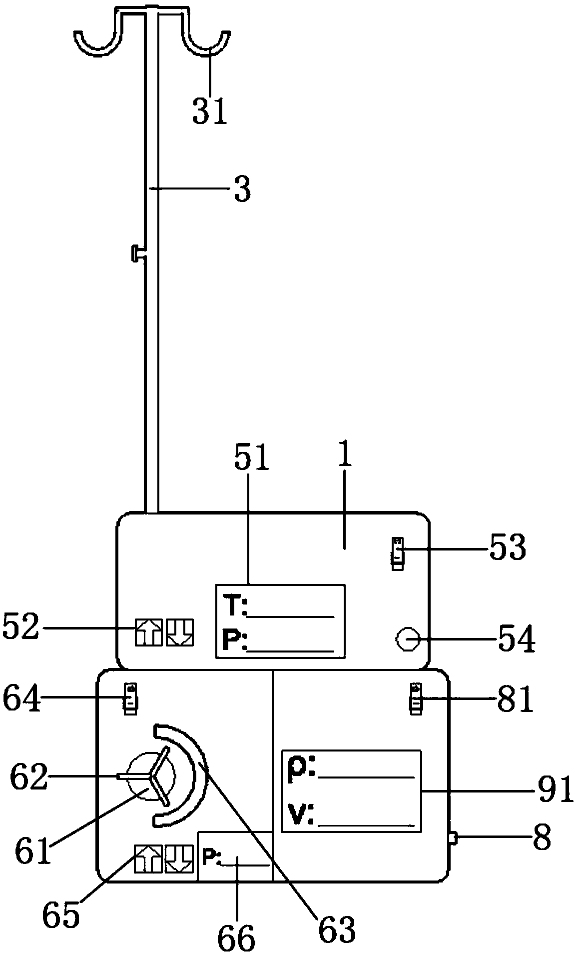 Heatable bladder irrigation device with constant pressure perfusion