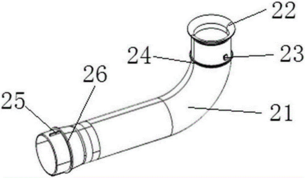 Supercharged engine air inlet channel