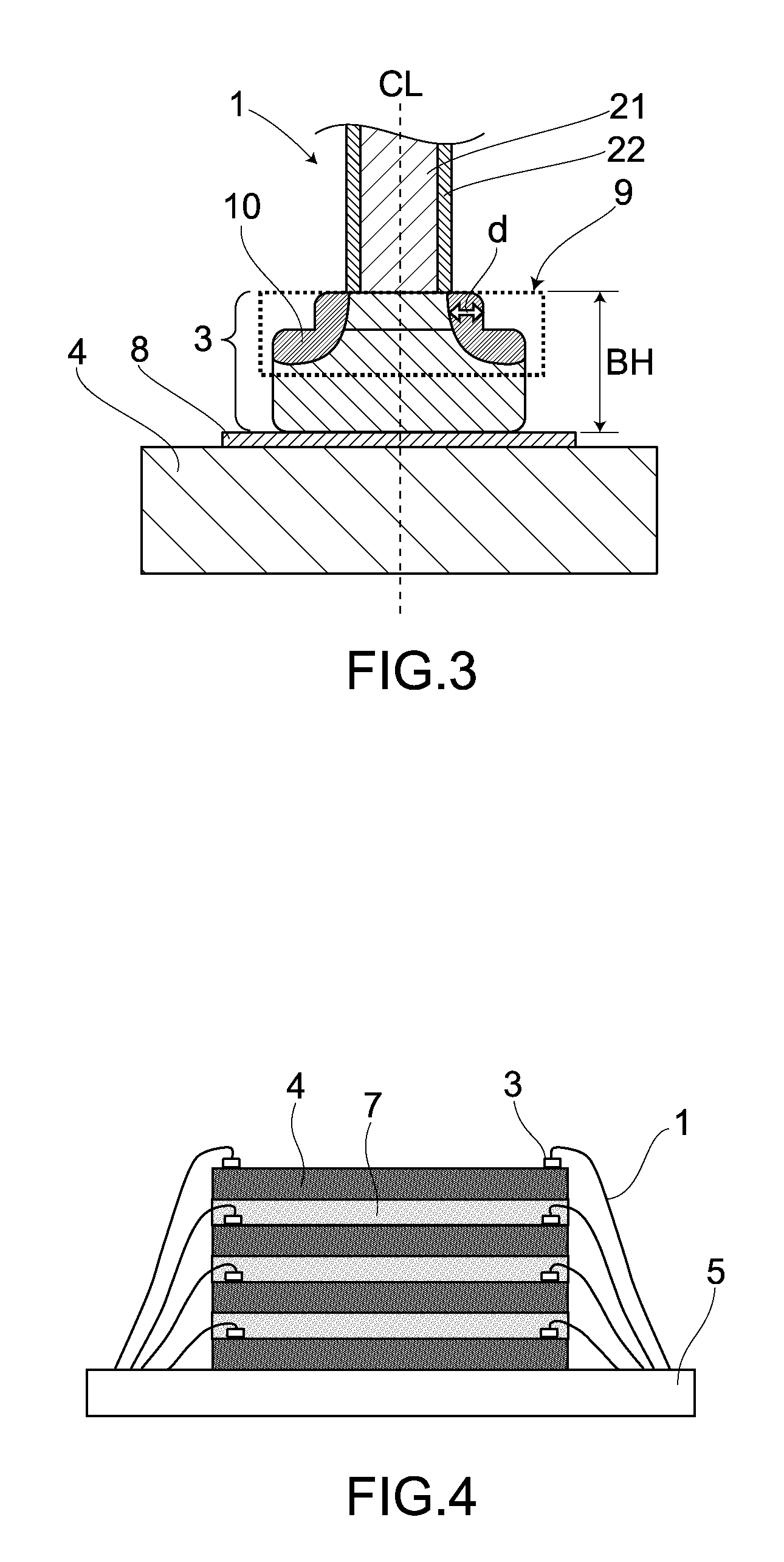 Bonding structure of multilayer copper bonding wire