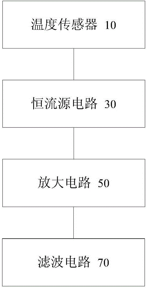 Temperature detecting circuit and air conditioner