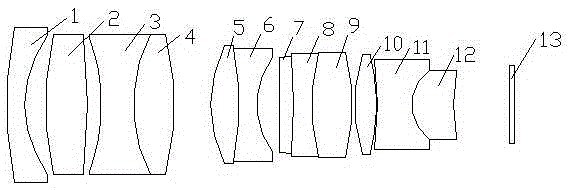 Large-target-surface large-aperture day and night confocal intelligent traffic monitoring lens