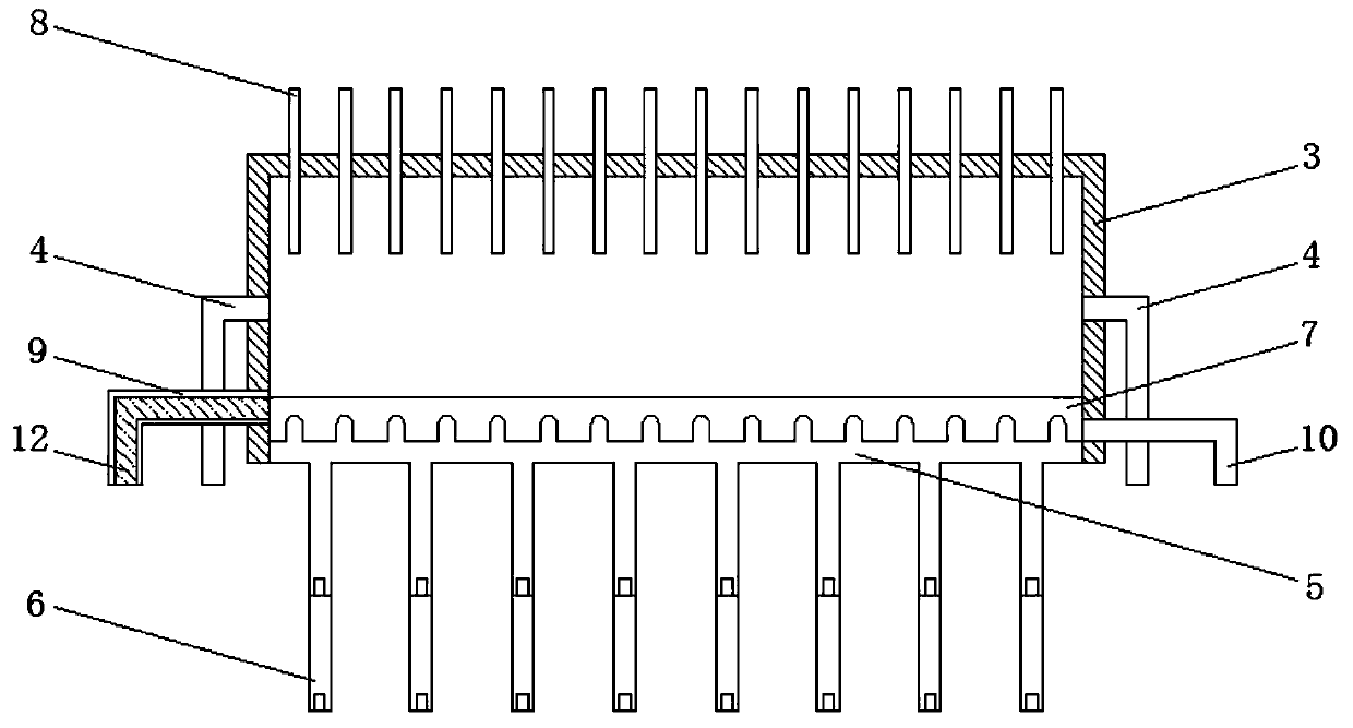 Dustproof heat dissipation structure for computer